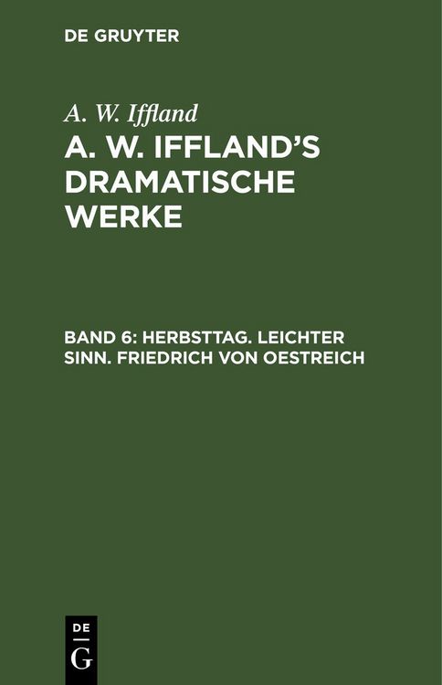 Produktbild: Herbsttag. Leichter Sinn. Friedrich von Oestreich