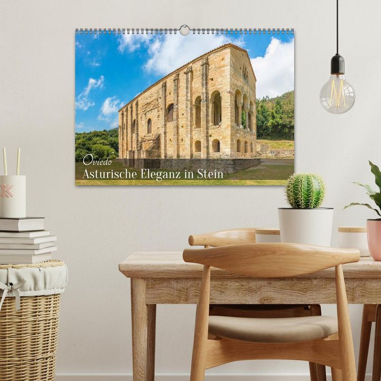 Produktbild: Oviedo - Asturische Eleganz in Stein (Wandkalender 2026 DIN A3 quer), CALVENDO Monatskalender