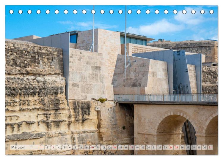 Produktbild: Malta - Wo Geschichte lebendig ist (Tischkalender 2026 DIN A5 quer), CALVENDO Monatskalender