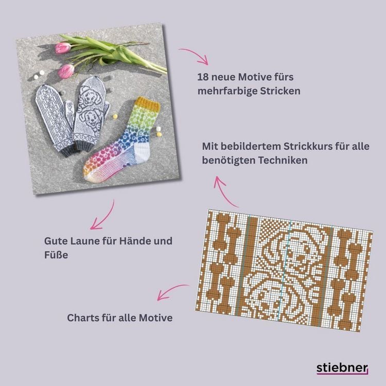 Produktbild: Noch mehr bunte Socken und witzige Handschuhe