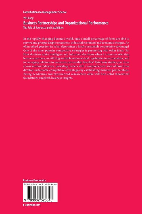 Produktbild: Business Partnerships and Organizational Performance