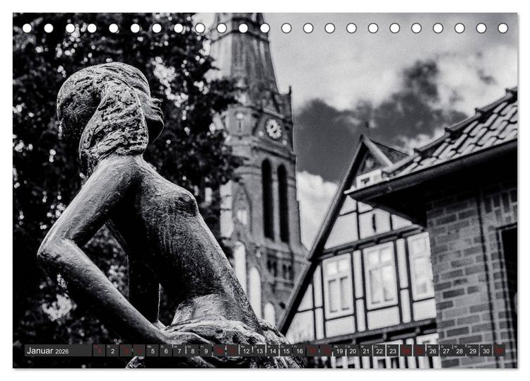 Produktbild: Ein Blick auf Nienburg an der Weser (Tischkalender 2026 DIN A5 quer), CALVENDO Monatskalender