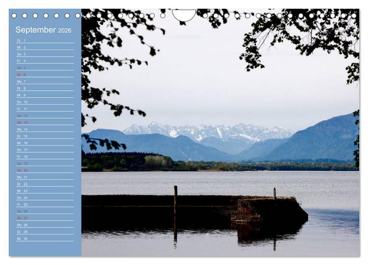 Produktbild: Am sch&ouml;nen Chiemsee (Wandkalender 2026 DIN A4 quer), CALVENDO Monatskalender