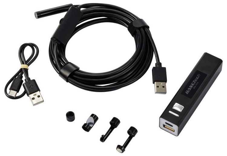 Produktbild: Basetech BSK-2100 USB-Endoskop Sonden-&Oslash;: 8mm Sonden-L&auml;nge: 10m