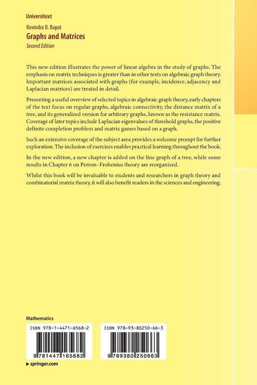 Produktbild: Graphs and Matrices