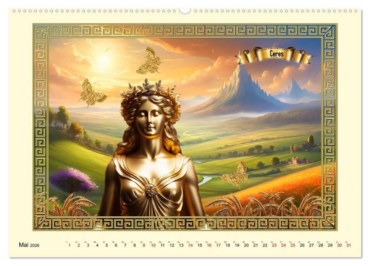 Produktbild: R&ouml;mische G&ouml;tter (Wandkalender 2026 DIN A2 quer), CALVENDO Monatskalender