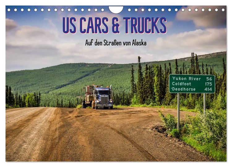Produktbild: US Cars & Trucks in Alaska (Wandkalender 2026 DIN A4 quer), CALVENDO Monatskalender