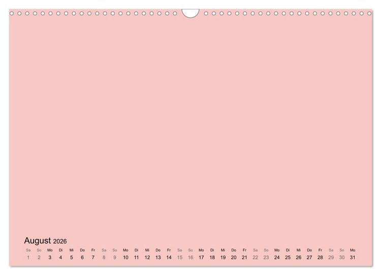 Produktbild: DIY Bastel-Kalender -Warme Pastell Farben- Zum Selbstgestalten (Wandkalender 2026 DIN A3 quer), CALVENDO Monatskalender