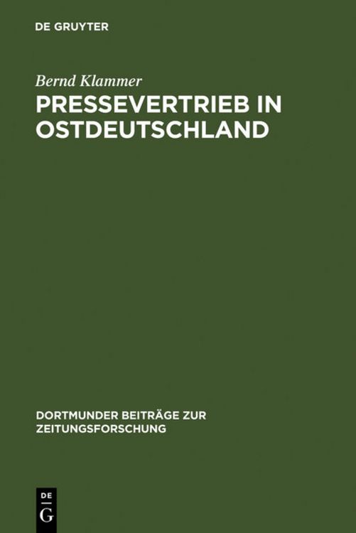 Produktbild: Pressevertrieb in Ostdeutschland
