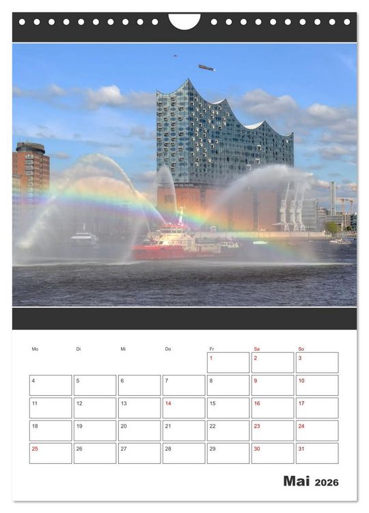 Produktbild: Wahrzeichen Elphi (Wandkalender 2026 DIN A4 hoch), CALVENDO Monatskalender