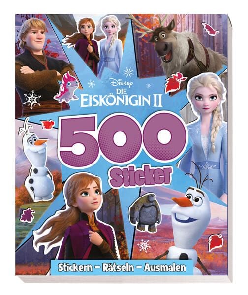 Produktbild: Disney Die Eisk&ouml;nigin 2: 500 Sticker - Stickern - R&auml;tseln - Ausmalen