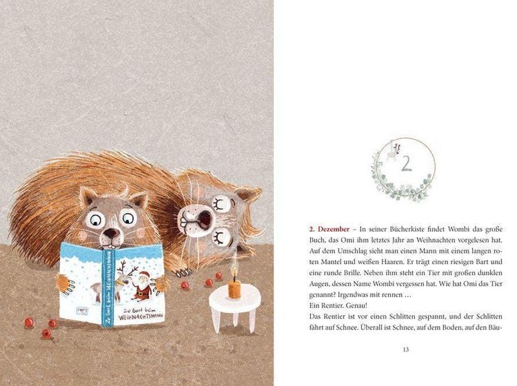 Produktbild: Ein Wombat im Schnee. Adventsgeschichte zum Vorlesen in 24 Kapiteln