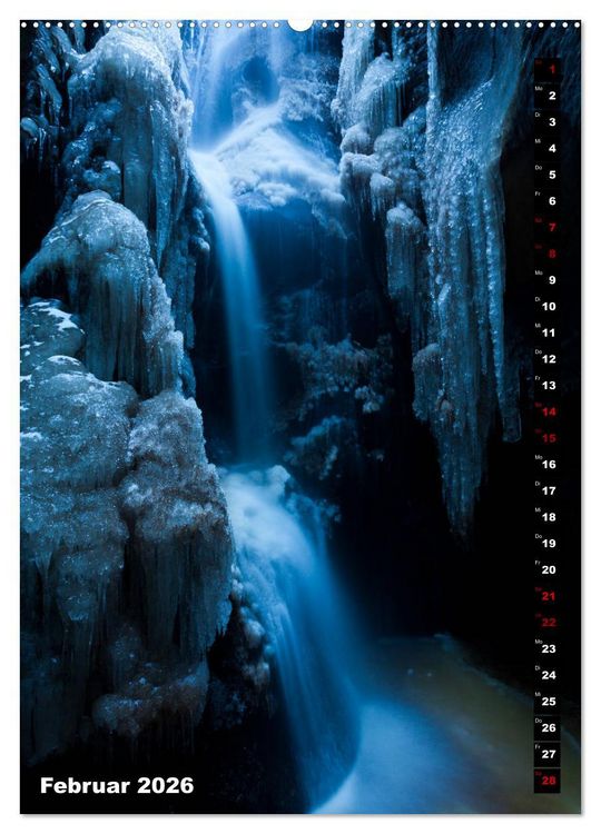 Produktbild: Wasserf&auml;lle. Beindruckende Schauspiele der Natur (Wandkalender 2026 DIN A2 hoch), CALVENDO Monatskalender