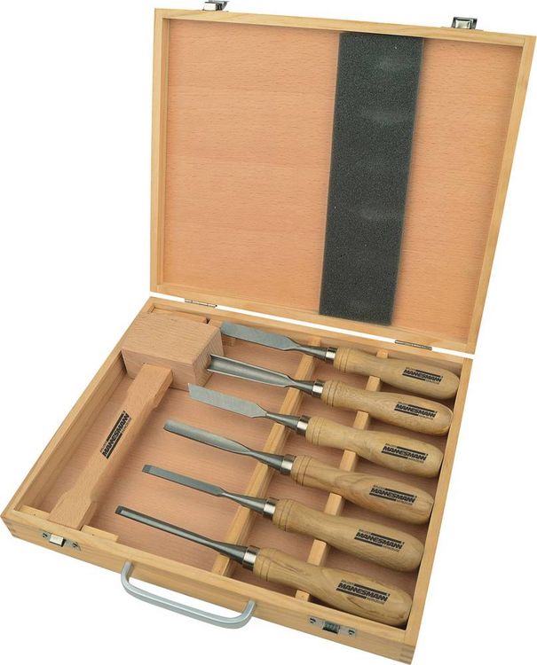 Produktbild: Br&uuml;der Mannesmann Schnitzwerkzeugsatz, 7-teilig | M66107
