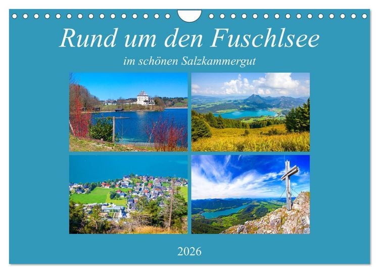Produktbild: Rund um den Fuschlsee (Wandkalender 2026 DIN A4 quer), CALVENDO Monatskalender