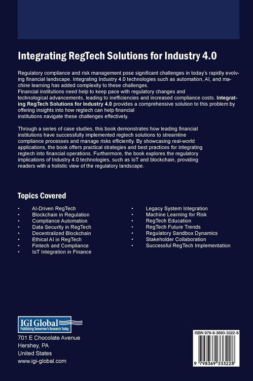 Produktbild: Integrating RegTech Solutions for Industry 4.0