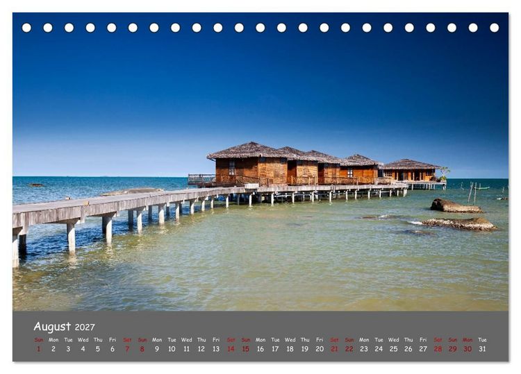 Produktbild: Vietnam`s most beautiful beaches (Desk Calendar 2027 DIN A5 landscape), CALVENDO 12 Month DeskCalendar