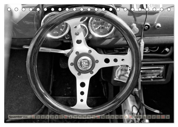 Produktbild: il Cinquecento - Details im Fokus - im Look eines legend&auml;ren Analogfilms (Tischkalender 2026 DIN A5 quer), CALVENDO Monatskalender