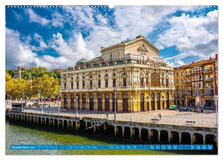Produktbild: Buntes Bilbao (Wandkalender 2027 DIN A2 quer), CALVENDO Monatskalender