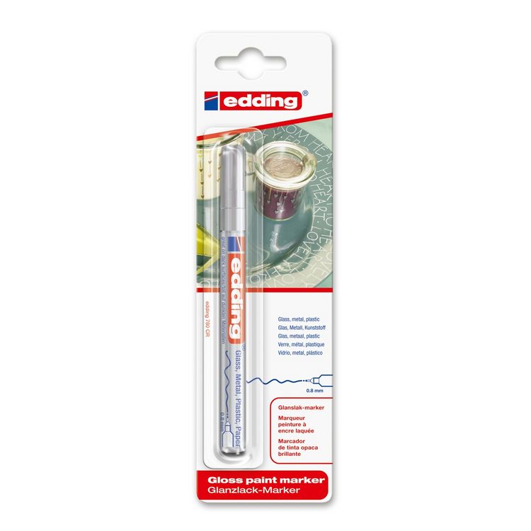 Produktbild: edding Glanzlackmarker 780 silber 0,8mm
