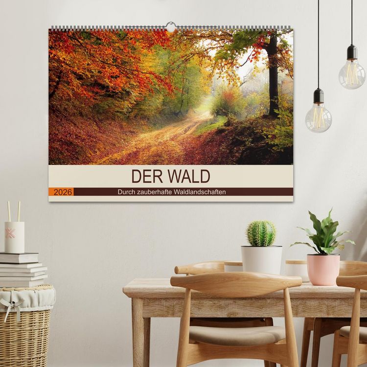 Produktbild: Der Wald. Durch zauberhafte Waldlandschaften (Wandkalender 2026 DIN A2 quer), CALVENDO Monatskalender