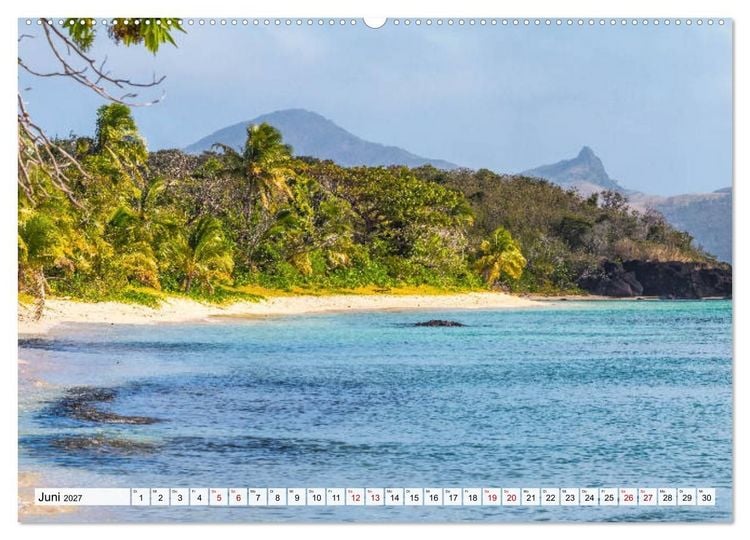 Produktbild: Summer Paradise Fiji (Wandkalender 2027 DIN A2 quer), CALVENDO Monatskalender
