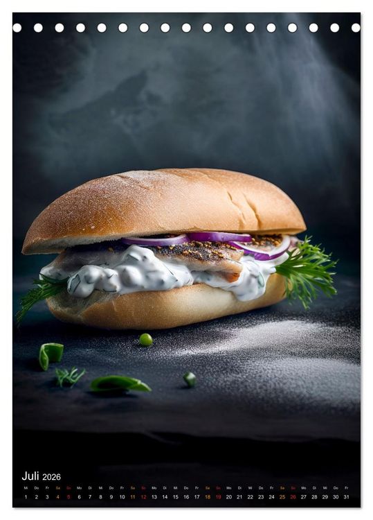 Produktbild: Cooles Fingerfood (Tischkalender 2026 DIN A5 hoch), CALVENDO Monatskalender