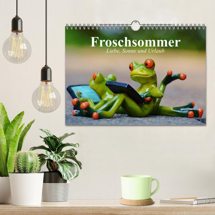 Produktbild: Froschsommer. Liebe, Sonne und Urlaub (Wandkalender 2026 DIN A4 quer), CALVENDO Monatskalender