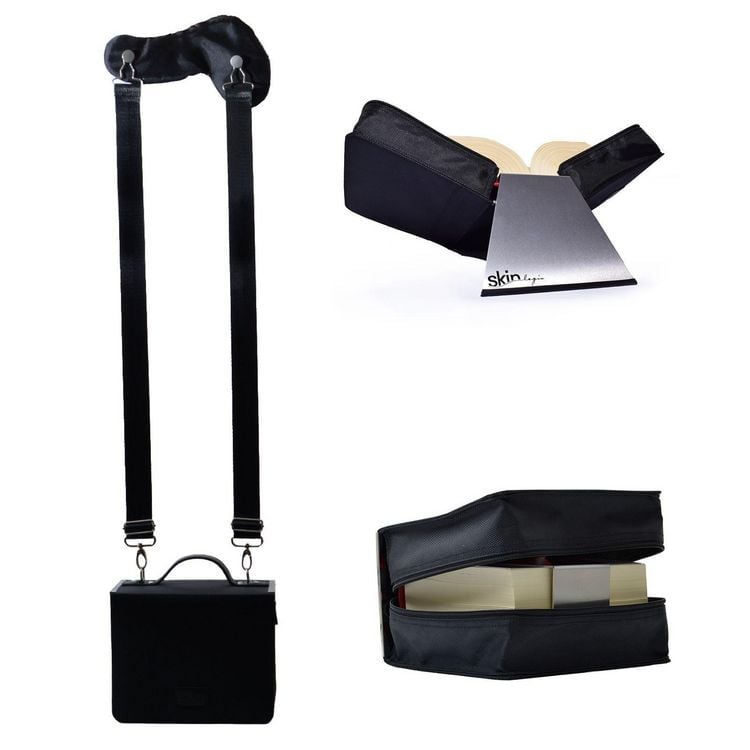 Produktbild: HabersackSKIN Tasche BASIC Gr. XL in Onyx-Schwarz mit Tragegurt & Buchst&uuml;tze