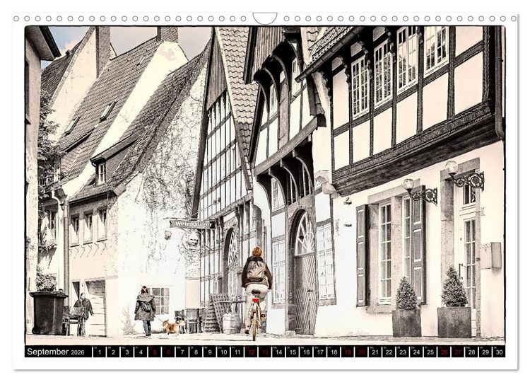 Produktbild: Osnabr&uuml;ck f&auml;hrt Fahrrad (Wandkalender 2026 DIN A3 quer), CALVENDO Monatskalender