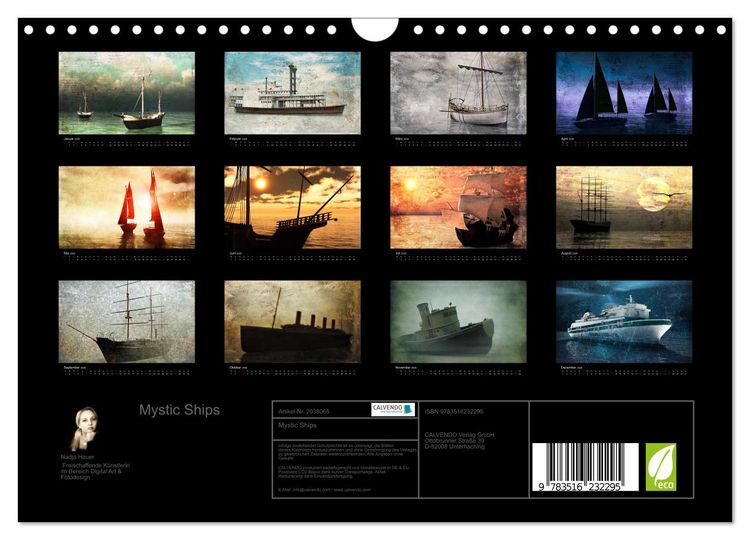 Produktbild: Mystic Ships (Wandkalender 2026 DIN A4 quer), CALVENDO Monatskalender