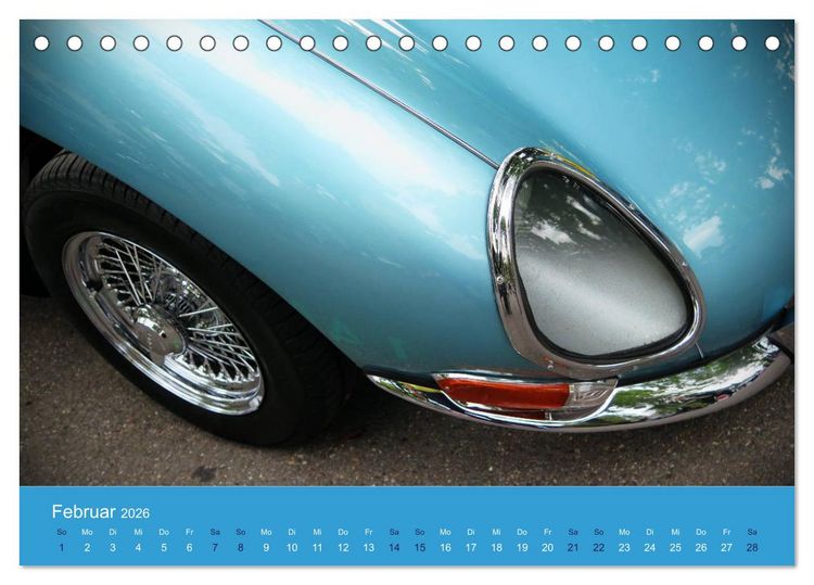 Produktbild: Jaguar E-Type Memorial (Tischkalender 2026 DIN A5 quer), CALVENDO Monatskalender