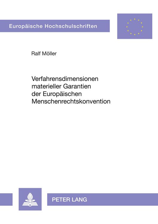 Produktbild: Verfahrensdimensionen materieller Garantien der Europ&auml;ischen Menschenrechtskonvention