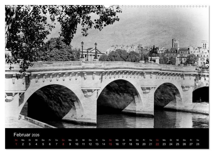 Produktbild: Streifzug durch Paris (Wandkalender 2026 DIN A2 quer), CALVENDO Monatskalender
