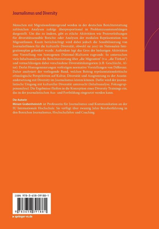 Produktbild: Journalismus und Diversity