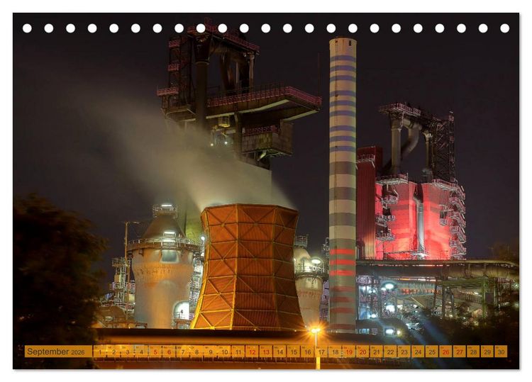 Produktbild: RUHRPOTT LICHTER (Tischkalender 2026 DIN A5 quer), CALVENDO Monatskalender
