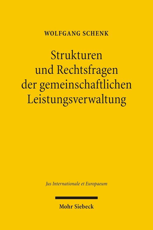Produktbild: Strukturen und Rechtsfragen der gemeinschaftlichen Leistungsverwaltung