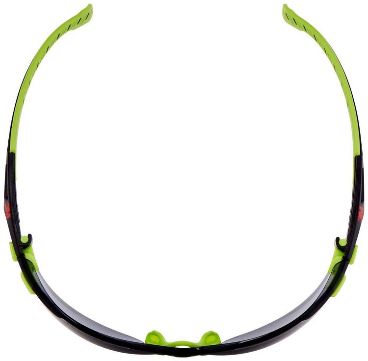 Produktbild: 3M Solus S1202SGAF Schutzbrille mit Antibeschlag-Schutz Gr&uuml;n, Schwarz EN 166 DIN 166