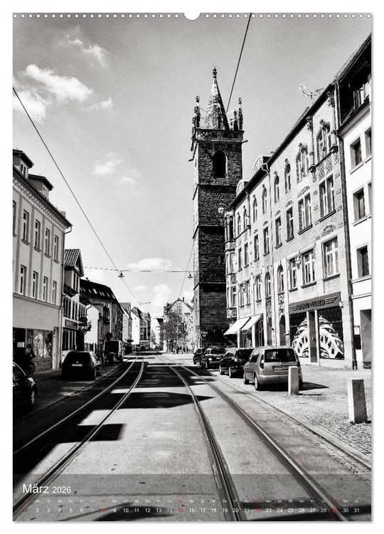 Produktbild: Ein Blick auf Erfurt (Wandkalender 2026 DIN A2 hoch), CALVENDO Monatskalender