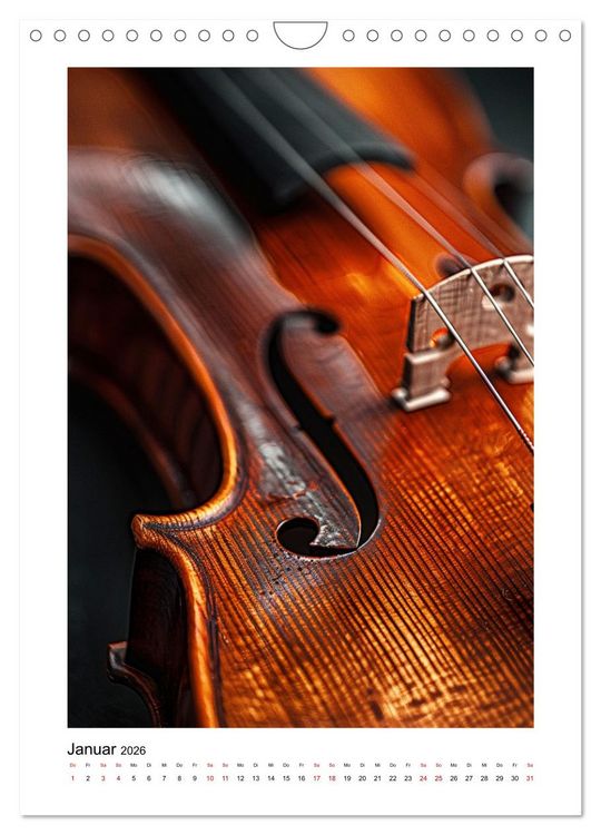 Produktbild: Fantastische Violine (Wandkalender 2026 DIN A4 hoch), CALVENDO Monatskalender