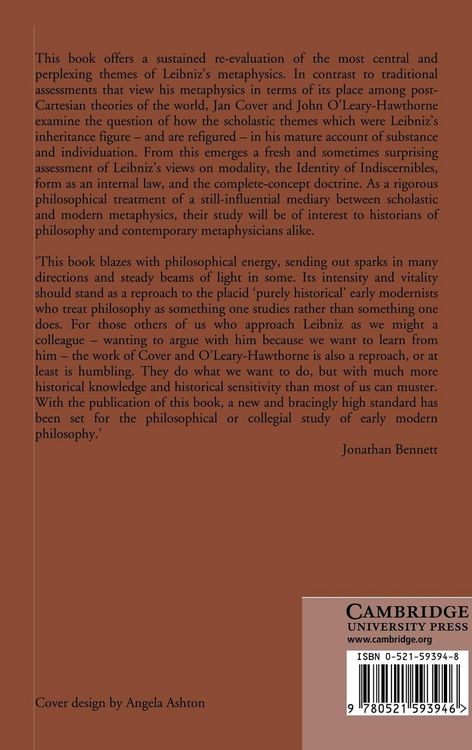 Produktbild: Substance and Individuation in Leibniz
