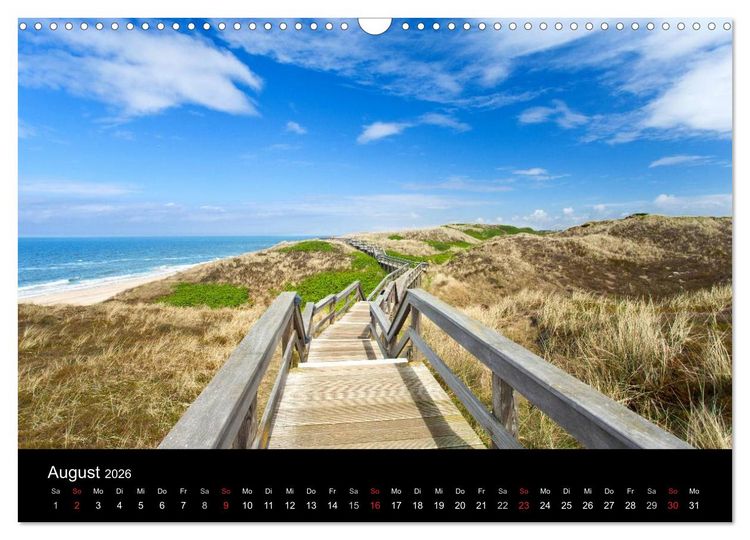 Produktbild: SYLT hinter den D&uuml;nen (Wandkalender 2026 DIN A3 quer), CALVENDO Monatskalender