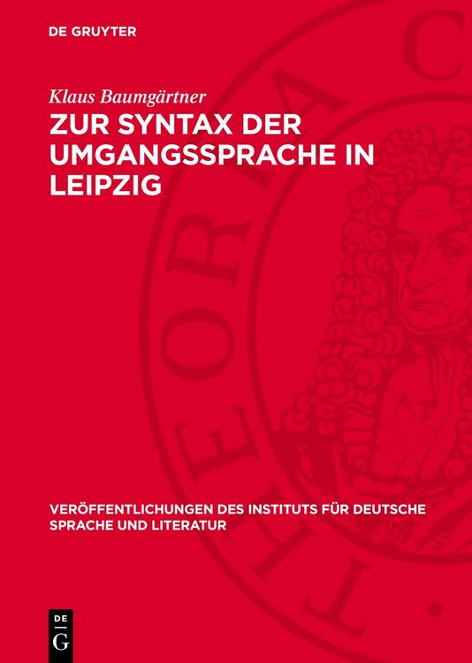 Produktbild: Zur Syntax der Umgangssprache in Leipzig