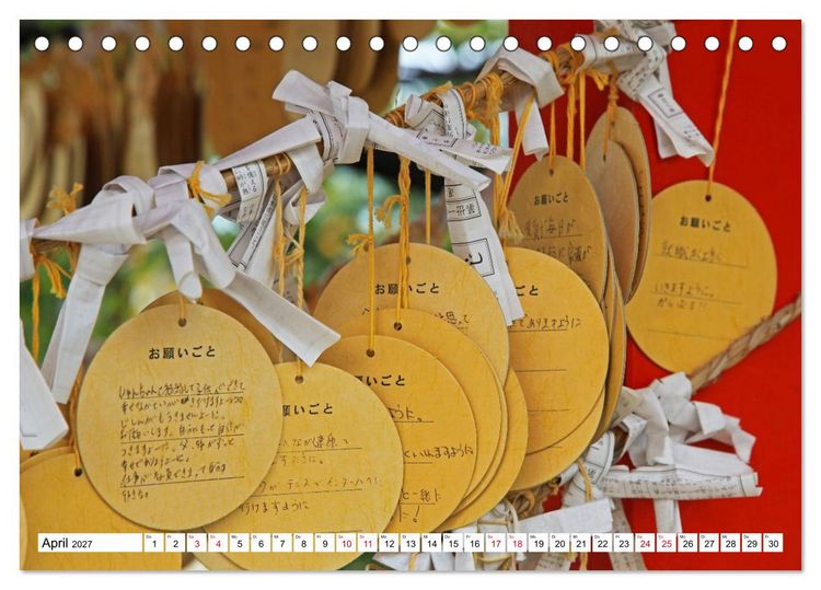 Produktbild: Japan Gl&uuml;cksbringer (Tischkalender 2027 DIN A5 quer), CALVENDO Monatskalender