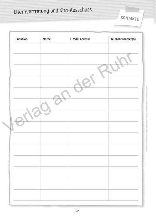Produktbild: Checklisten und Vorlagen f&uuml;r die Kita-Leitung