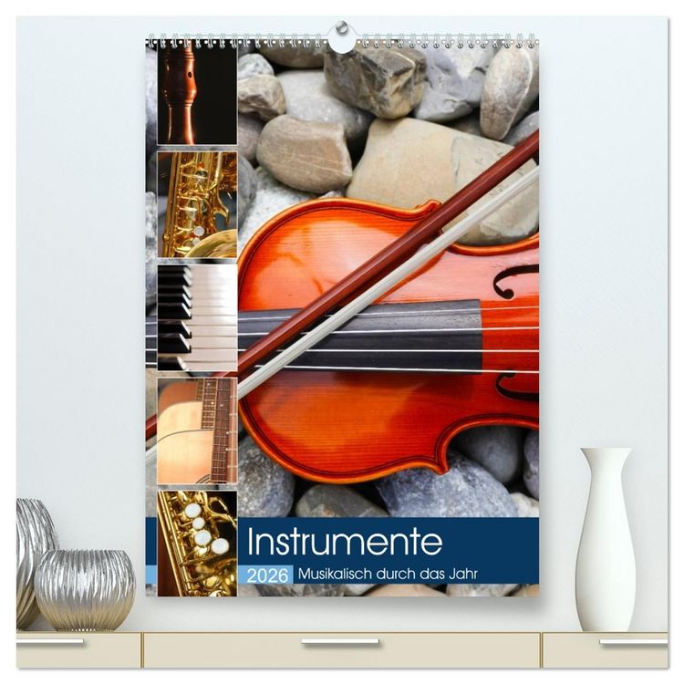 Produktbild: Instrumente - Musikalisch durch das Jahr (hochwertiger Premium Wandkalender 2026 DIN A2 hoch), Kunstdruck in Hochglanz