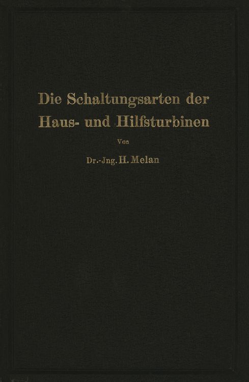 Produktbild: Die Schaltungsarten der Haus- und Hilfsturbinen
