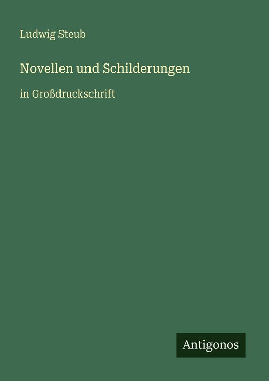 Produktbild: Novellen und Schilderungen
