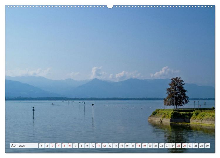Produktbild: Bodensee - Traumlandschaften am Wasser (hochwertiger Premium Wandkalender 2026 DIN A2 quer), Kunstdruck in Hochglanz