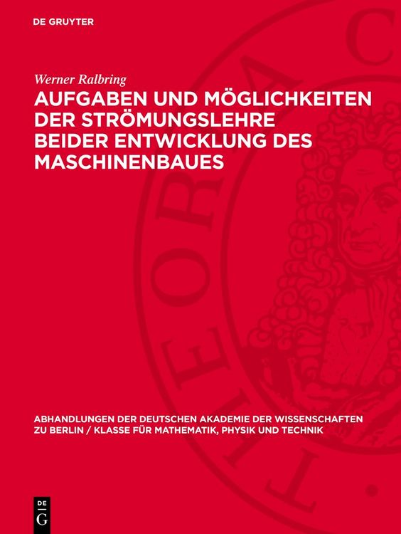 Produktbild: Aufgaben und M&ouml;glichkeiten der Str&ouml;mungslehre beider Entwicklung des Maschinenbaues